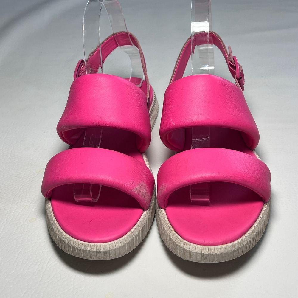 Sorel ONA Streetworks Go To Sandal Womens 9 Hot Pink Padded Leather Platform - Picture 6 of 15